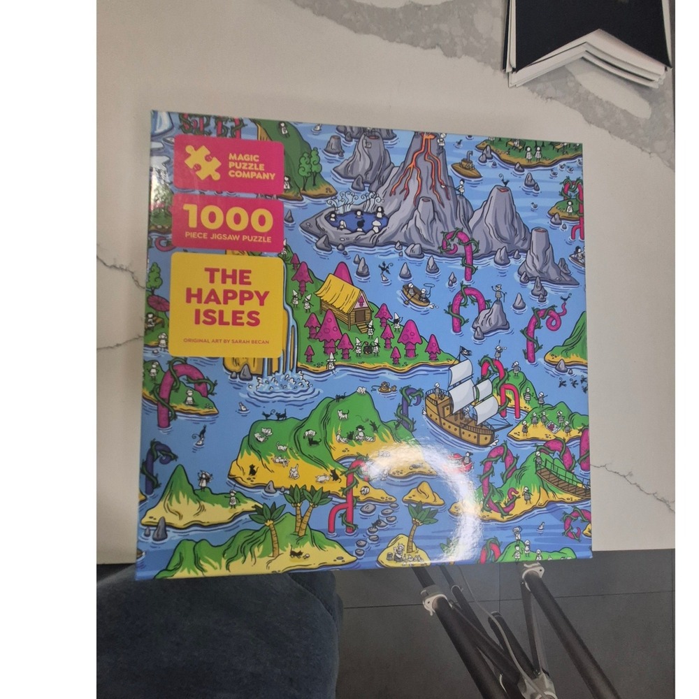 Magic Puzzle Company The Happy Isles 1000 Piece Jigsaw Puzzle Sarah Becan Art